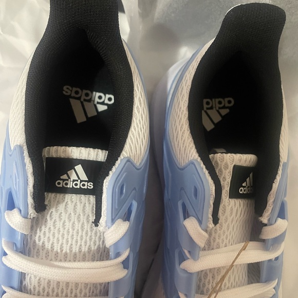 Adidas White and Light Blue Running Shoes - Picture 5 of 16